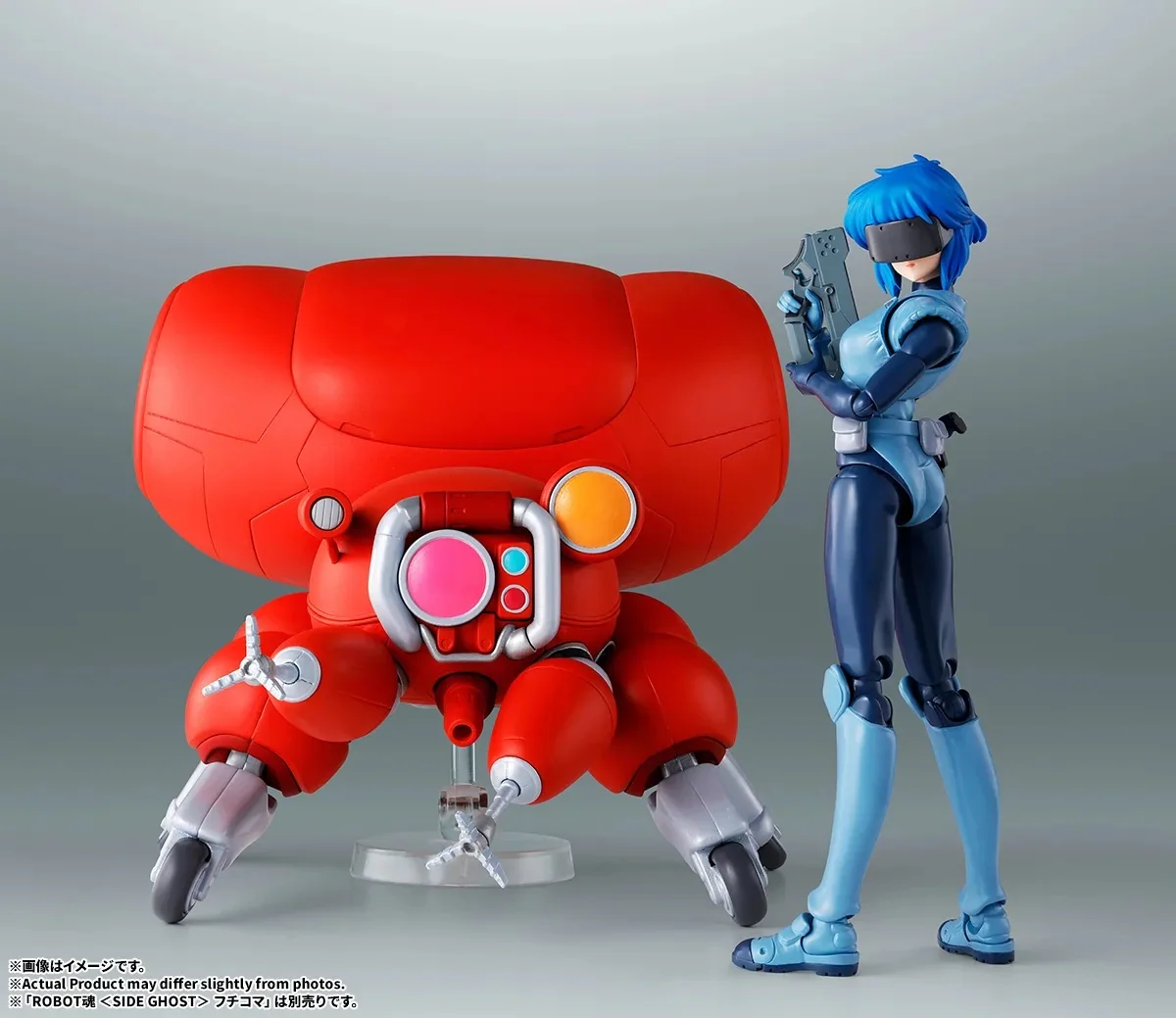 S.H.Figuarts Motoko Kusanagi and ROBOT SPIRITS Fuchikoma